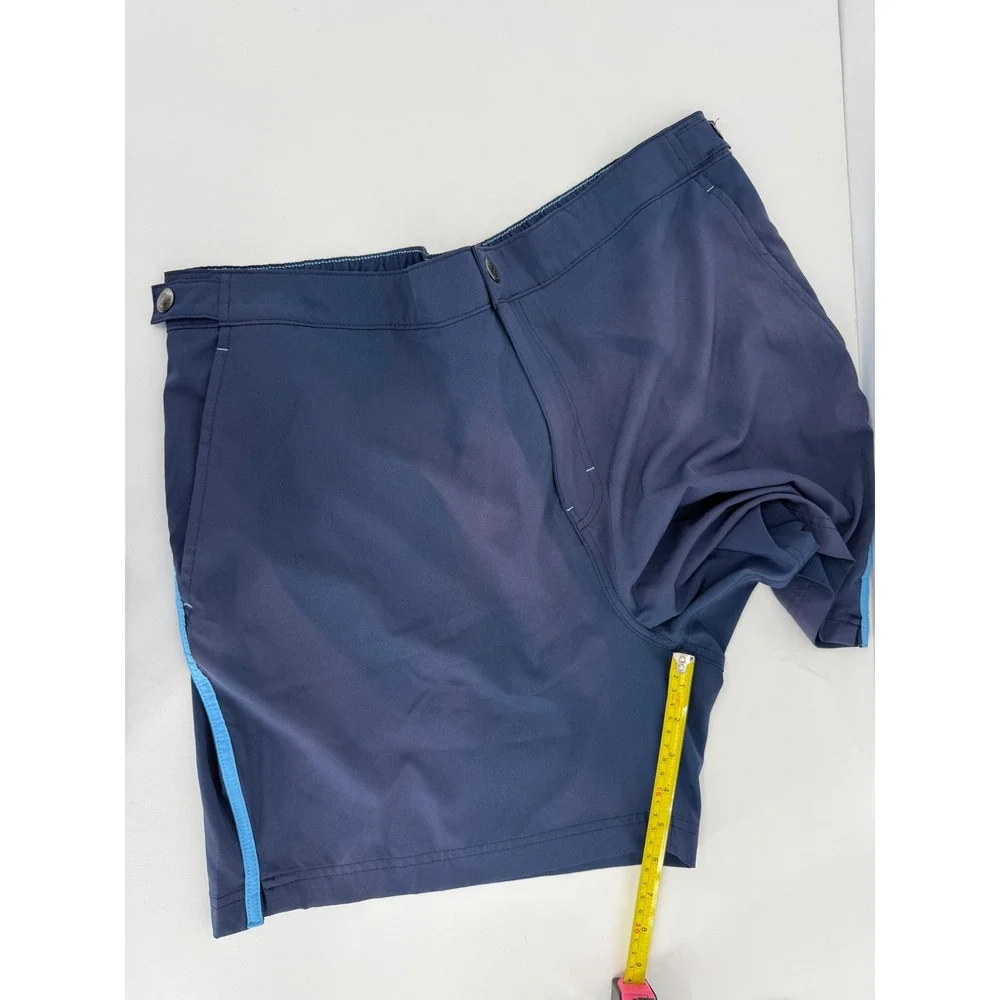 Laguna Swim Mens Navy Blue Striped Board Shorts‎ Swim Trunks Sz XL